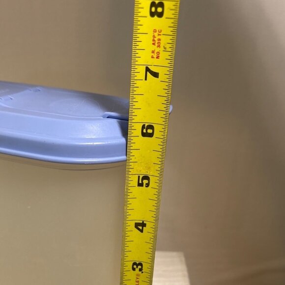 Tupperware Pitcher 2189D2 Slimline 1QT Pitcher Country Blue Flip Top Pour Lid - Picture 11 of 13